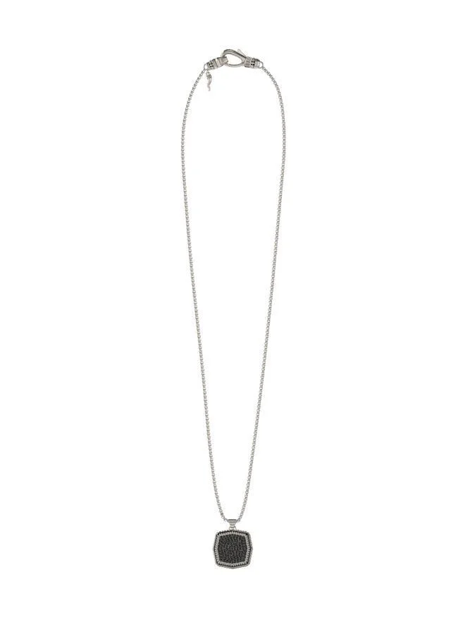 GUESS 26 Inch Octagon Pave Necklace